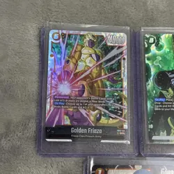 Dragon Ball Super Card Game Lot 3x Golden Frieza Cell Bulma Bandai TCG DBSCG - Image 2