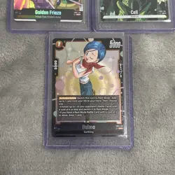 Dragon Ball Super Card Game Lot 3x Golden Frieza Cell Bulma Bandai TCG DBSCG - Image 4