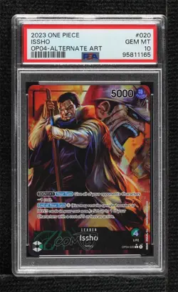 2023 One Piece Card Game: Kingdoms of Intrigue OP04 Issho PSA 10 GEM MT - Image 1