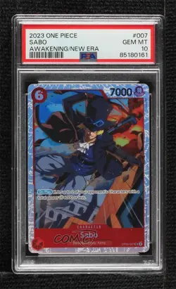 2023 One Piece Card Game: Awakening of the New Era OP05 SR Sabo PSA 10 GEM MT - Image 1