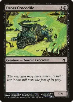 DROSS CROCODILE - Fifth Dawn - MTG Magic the Gathering Card - Common - Image 1