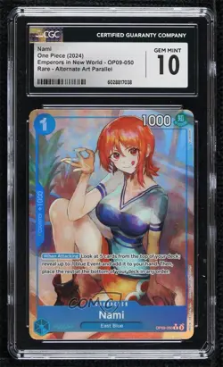 2024 One Piece Card Game: Emperors in the New World OP09 Nami CGC 10 Gem Mint - Image 1