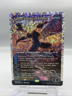 Kaito, Cunning Infiltrator (showcase) Fractured Foil, Foundations MTG Card Magic - Image 1