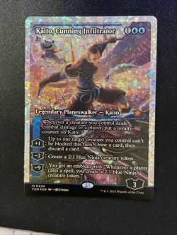 Kaito, Cunning Infiltrator (showcase) Fractured Foil, Foundations MTG Card Magic - Image 5