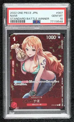 2022-Current One Piece Card Game: Promos Japanese Nami #ST01-007 PSA 10 GEM MT - Image 1