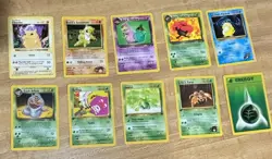 WOTC Vintage Pokemon Card Lot (10) - Played - 1999-2002 MP LP See pictures - Image 1