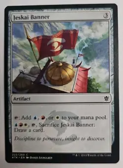 MTG Magic The Gathering Card Jeskai Banner Artifact Khans Of Tarkir 2014 - Image 1
