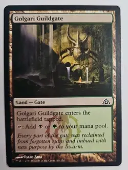 MTG Magic The Gathering Card Golgari Guildgate Land Gate Dragon's Maze 2013 - Image 1