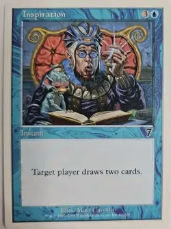 MTG Magic The Gathering Card Inspiration Instant Blue 7th Edition - Image 1