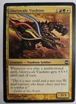 MTG Magic The Gathering Card Gloryscale Viashino Creature Viashino Soldier - Image 1