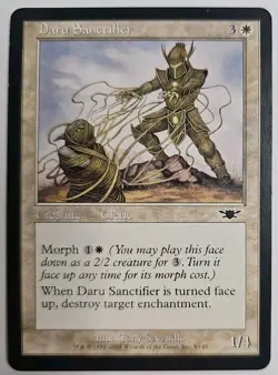 MTG Magic The Gathering Card Daru Sanctifier Creature Cleric White Legions - Image 1