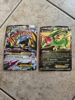 Pokemon Mega Metagross EX XY35 Jumbo XY Promo Card + Flagon EX - Image 1