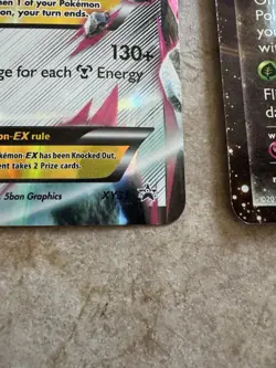 Pokemon Mega Metagross EX XY35 Jumbo XY Promo Card + Flagon EX - Image 3