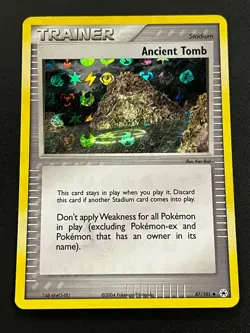 Ancient Tomb 87/101 - EX Hidden Legends Reverse Holo Pokemon TCG Card LP - Image 1