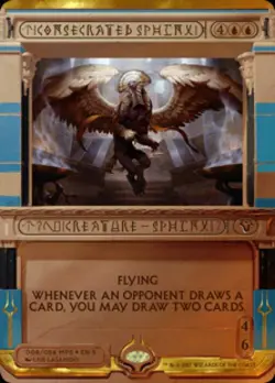MTG English Consecrated Sphinx NM Foil Amonkhet Invocations - Image 1