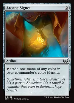 Arcane Signet 0092 Non Foil Common Duskmourn Commander MTG Near Mint - Image 1