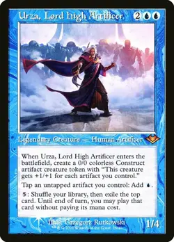 Light Play, English MTG Foil Urza, Lord High Artificer - Foil - Retro Frame Mode - Image 1