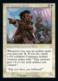 NM-Mint, English MTG Regular Digsite Engineer Commander: The Brothers' War Magic - Image 1