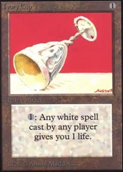 Heavy Play, English MTG Regular Ivory Cup Beta Magic the Gathering - Image 1