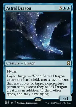NM-Mint, English MTG Regular Astral Dragon Commander Legends: Battle for Baldur' - Image 1