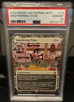 2023 MTG WOT Smothering Tithe #13 PSA 10 - Image 1