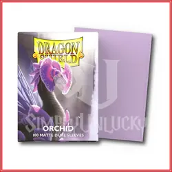 Orchid 100 Matte Dual Dragon Shield Sleeves Standard Size??for Pokemon MTG - Image 1