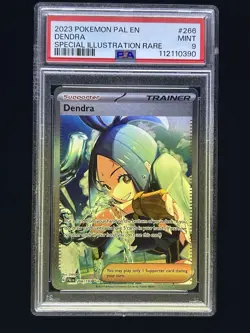 2023 POKEMON PAL EN-PALDEA EVOLVED SPECIAL ILLUSTRATION RARE #266 DENDRA PSA 9 - Image 1
