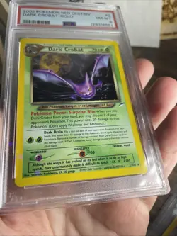 2002 POKEMON NEO DESTINY #2 DARK CROBAT-HOLO PSA 8 - Image 5