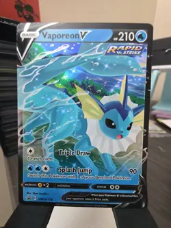 Pokemon TCG Sword & Shield Vaporeon V SWSH150 Black Star Promo NM - Image 1