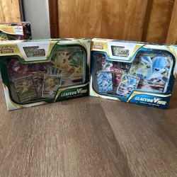 Pokemon TCG: Pokemon Center Glaceon And Leafeon V Star Special Collection Boxes - Image 1