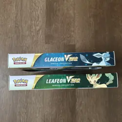 Pokemon TCG: Pokemon Center Glaceon And Leafeon V Star Special Collection Boxes - Image 3