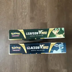 Pokemon TCG: Pokemon Center Glaceon And Leafeon V Star Special Collection Boxes - Image 5