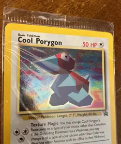 2000 Pokemon COOL PORYGON Black Star Promo #15 HOLO Rare SEALED in Pack WOTC NM - Image 2