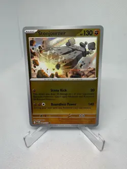 2025 Pokemon Mega Evolution STONJOURNER REVERSE HOLO NM 081/132 - Image 1