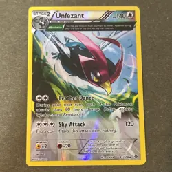 Unfezant (Delta) 81/108 Reverse Holo Rare XY Roaring Skies Pokemon TCG - Image 1
