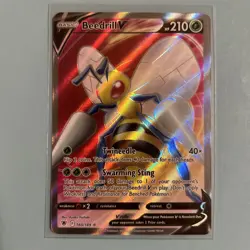 Beedrill V 160/189 Astral Radiance Full Art Ultra Rare Holo Pokemon Pack Fresh - Image 1