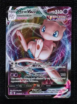 Mew VMAX Pokemon Sword & Shield Fusion Strike #114 READ - Image 1