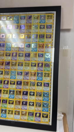 1999 Pokemon Fossil KB Toy's Promotional Uncut Sheet TCG Framed Holographic WOTC - Image 2