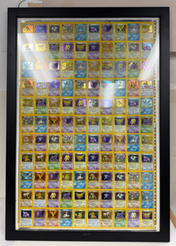 1999 Pokemon Fossil KB Toy's Promotional Uncut Sheet TCG Framed Holographic WOTC - Image 3