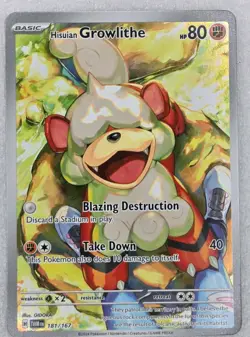 Pokemon - Hisuian Growlithe - 181/167 - SV Twilight Masquerade - Image 1