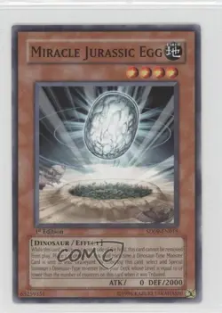 Miracle Jurassic Egg 1st Ed. YuGiOh Dinosaur's Rage Structure Deck #SD09-EN015 - Image 1
