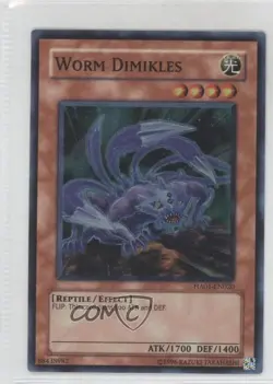 Worm Dimikles Unlimited YuGiOh Hidden Arsenal 1 #HA01-EN020 2009 - Image 1