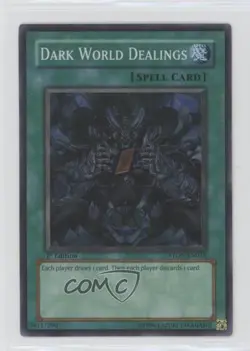 Dark World Dealings (Super Rare) 1st Ed. YuGiOh Strike of the Neos #STON-EN038 - Image 1