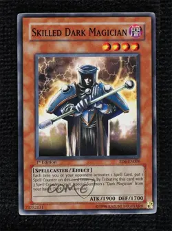 Skilled Dark Magician 1st Ed. YuGiOh Spellcaster's Judgment #SD6-EN006 2006 - Image 1