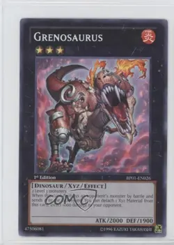 Grenosaurus 1st Ed. YuGiOh Battle Pack: Epic Dawn #BP01-EN026 - Image 1
