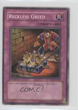 Reckless Greed 1st Ed. YuGiOh Dragon's Roar Structure Deck #SD1-EN025 2005 READ - Image 1