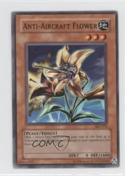 Anti-Aircraft Flower Unlimited YuGiOh Invasion of Chaos #IOC-076 2004 - Image 1