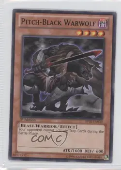Pitch-Black Warwolf 1st Ed. YuGiOh Battle Pack 2: War of the Giants #BP02-EN030 - Image 1