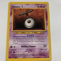 Unown T 88/105 Neo Destiny Unlimited Common WOTC 2000 Pokemon Card VLP - Image 1