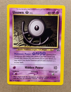 Unown [U] 51/75 Neo Discovery - Uncommon Pokemon Card - NM/Mint - Image 1